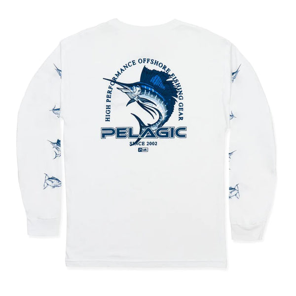 Flying L/S Shirt Sailfish White – Pelagic Gear Africa®